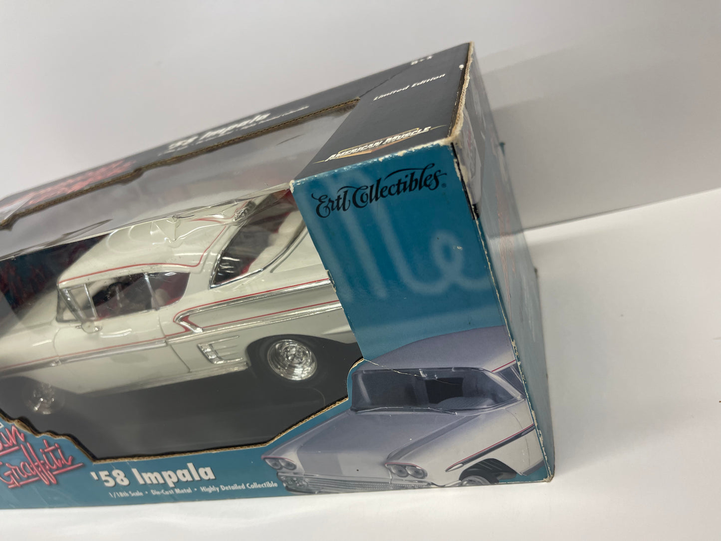 1/18 ERTL AMERICAN MUSCLE AMERICAN GRAFFITI '58 CHEVY IMPALA