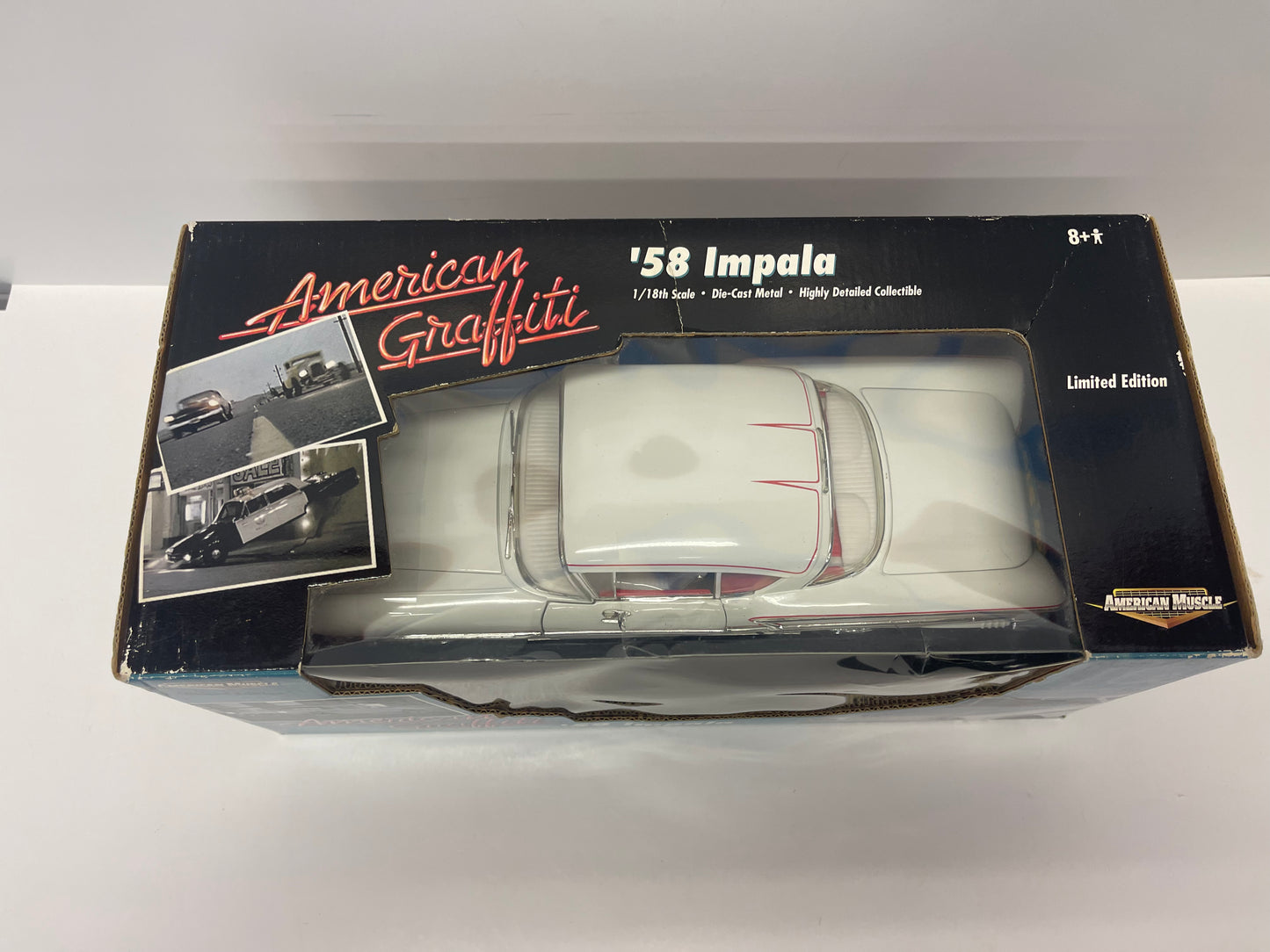 1/18 ERTL AMERICAN MUSCLE AMERICAN GRAFFITI '58 CHEVY IMPALA