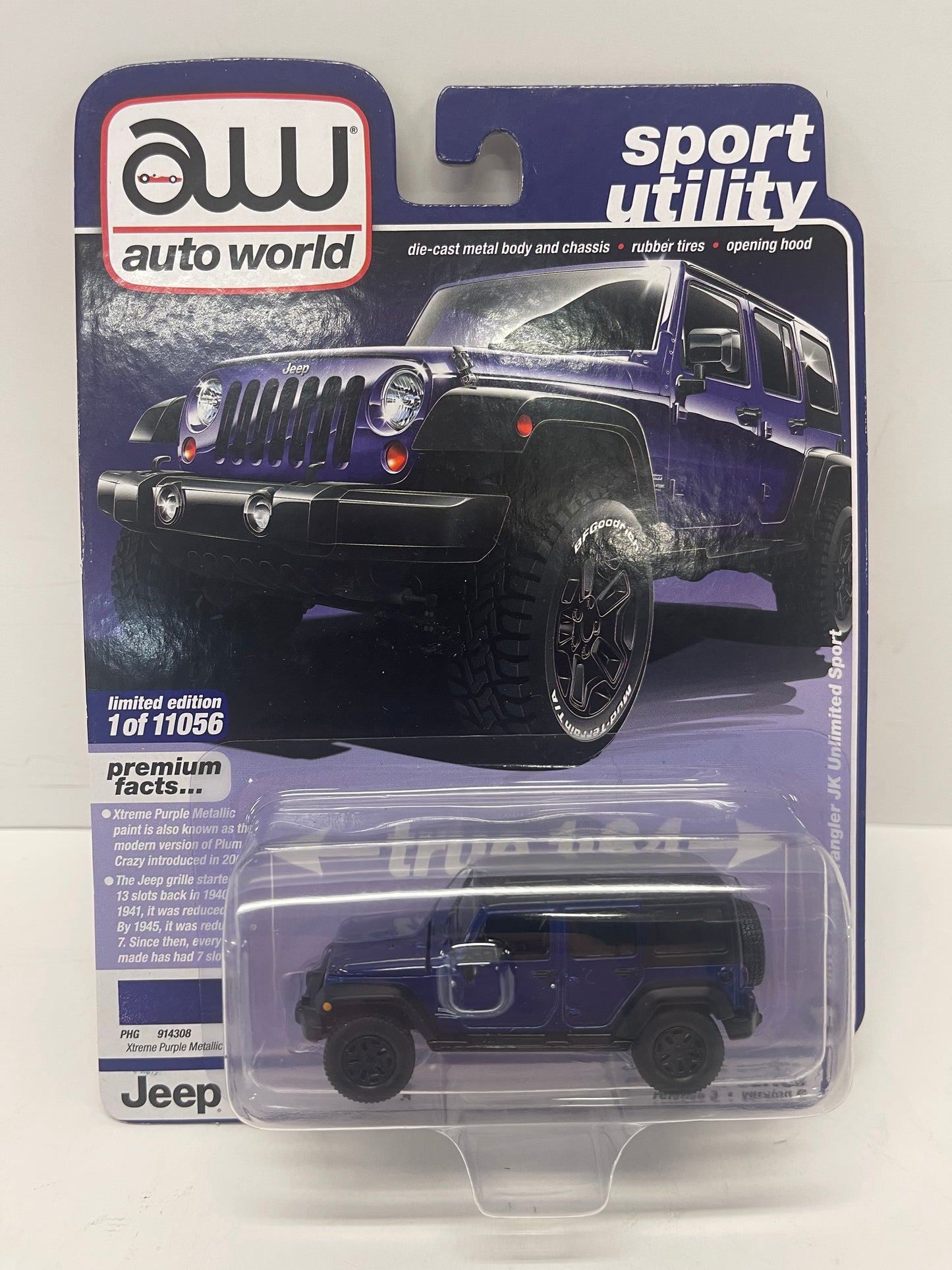 AUTO WORLD 1:64 2018 JEEP WRANGLER "YOU PICK"