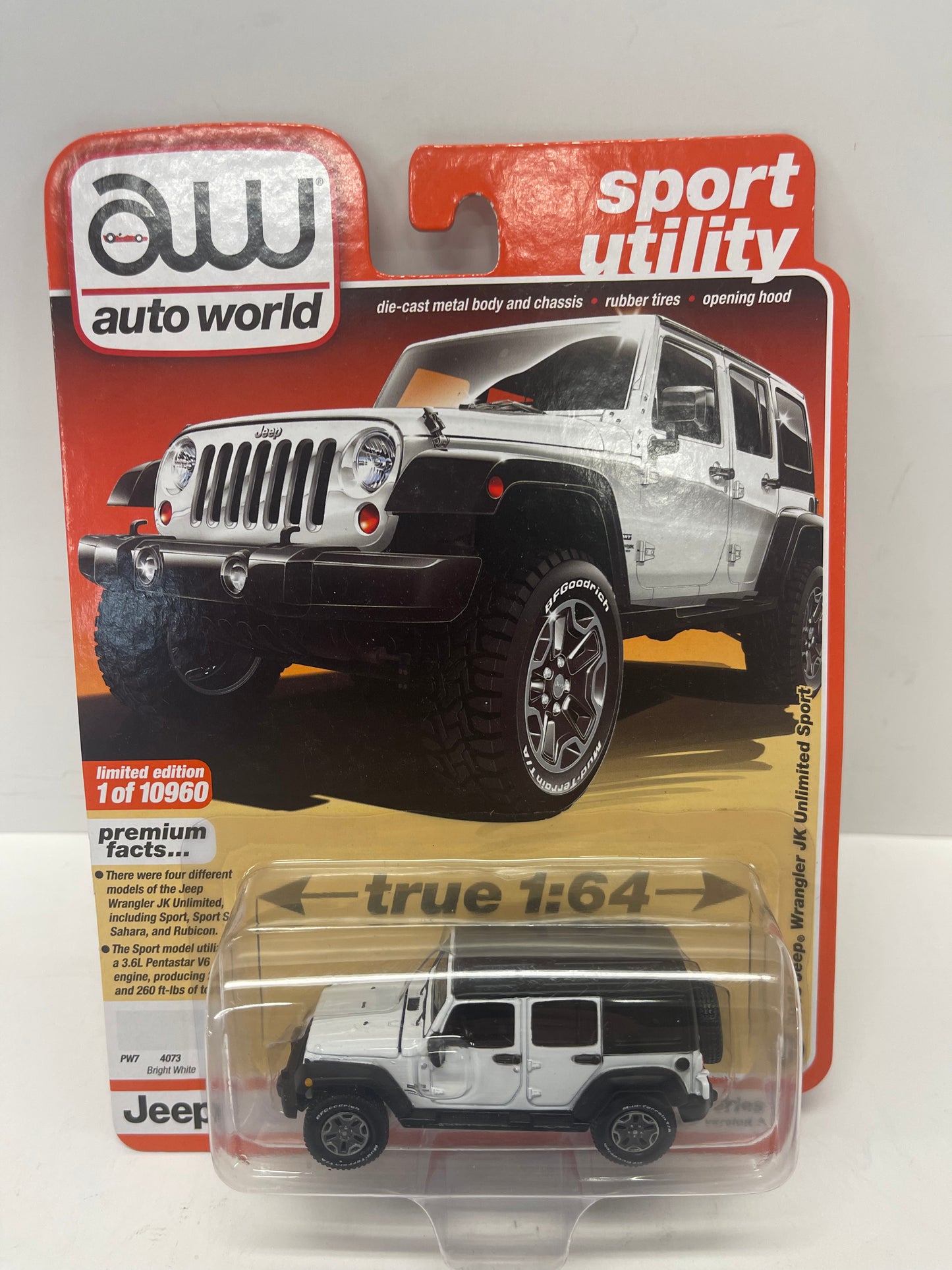 AUTO WORLD 1:64 2018 JEEP WRANGLER "YOU PICK"