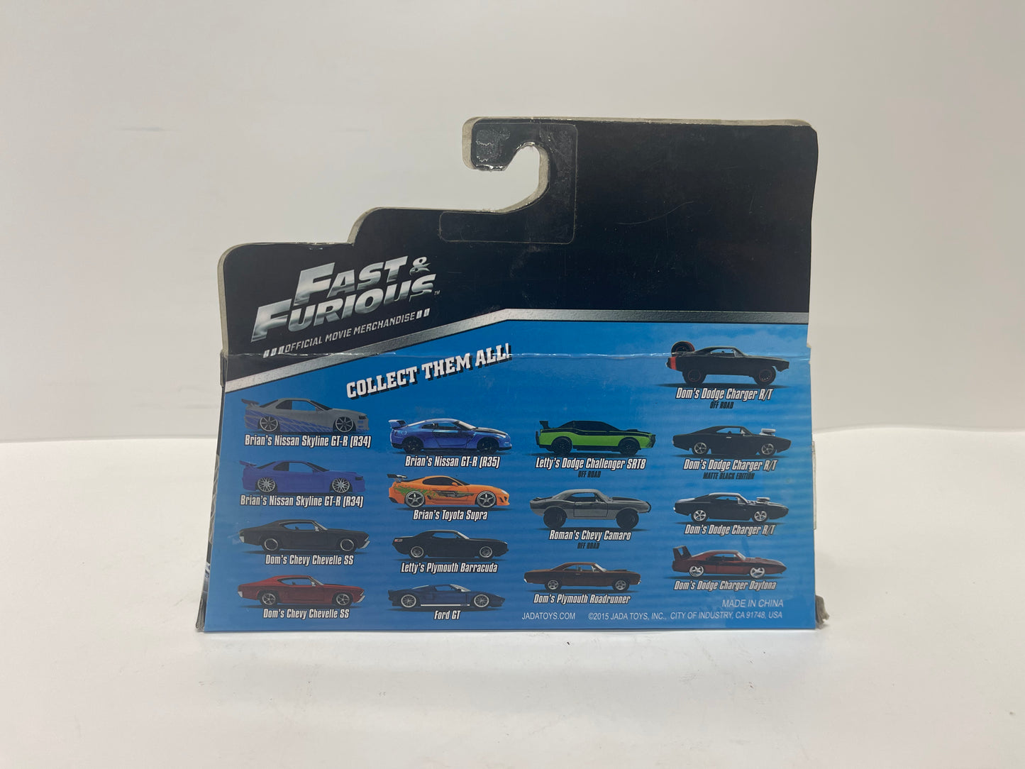 DOM'S DODGE CHARGER R/T 2015 JADA TOYS FAST & FURIOUS FURIOUS 7 1:32