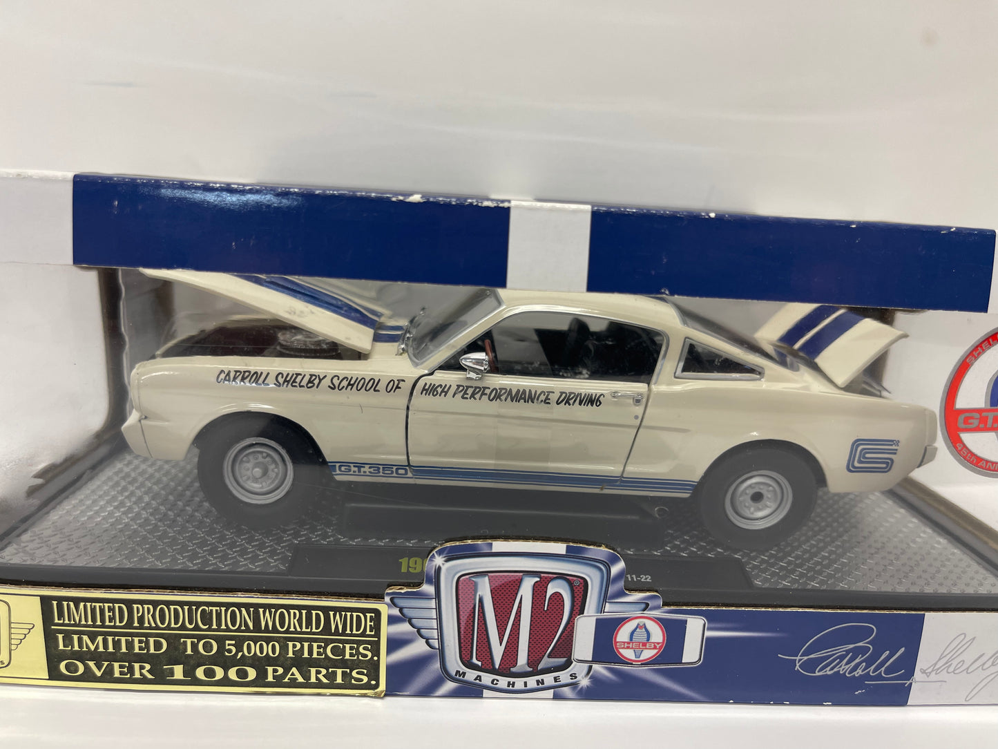 M2 Machines 1965 Shelby GT350 Premium Edition 1:24 Scale 2011 Castline Metal "SHELBY SCHOOL"