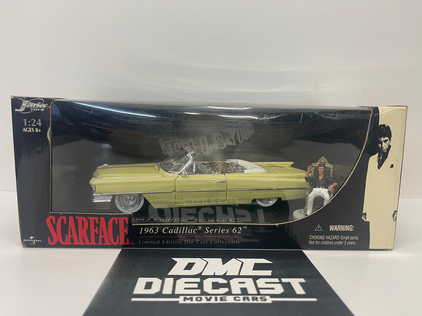 SCARFACE "ORIGINAL" RARE JADA TOYS 1:24 SCALE 1963 CADILLAC SERIES 62 - AL PACINO