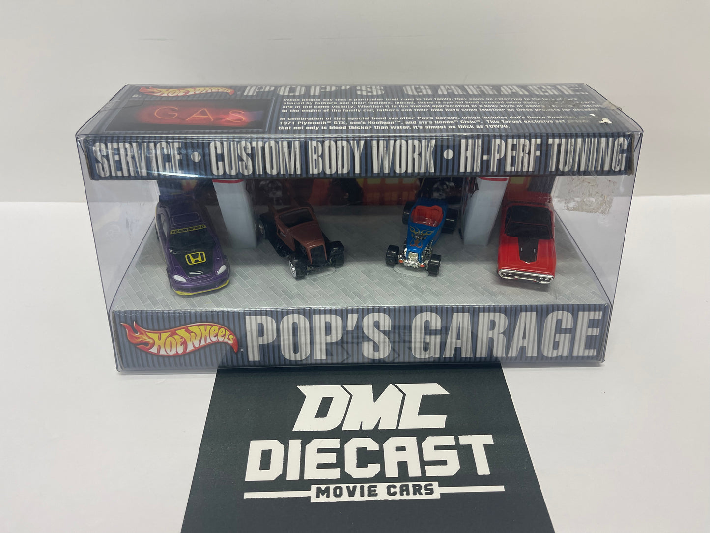 2001 Hot Wheels Pop's Garage 4 Car Set 1:64 Scale