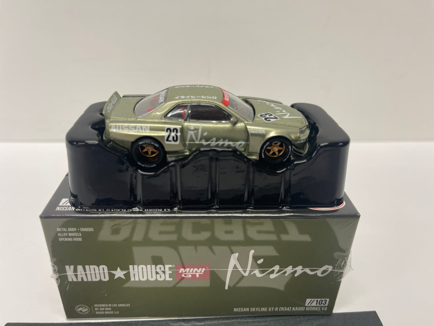 Nissan Skyline GT-R (R34) Kaido Works V4 Diecast 1:64 Scale Model - TSM KHMG103