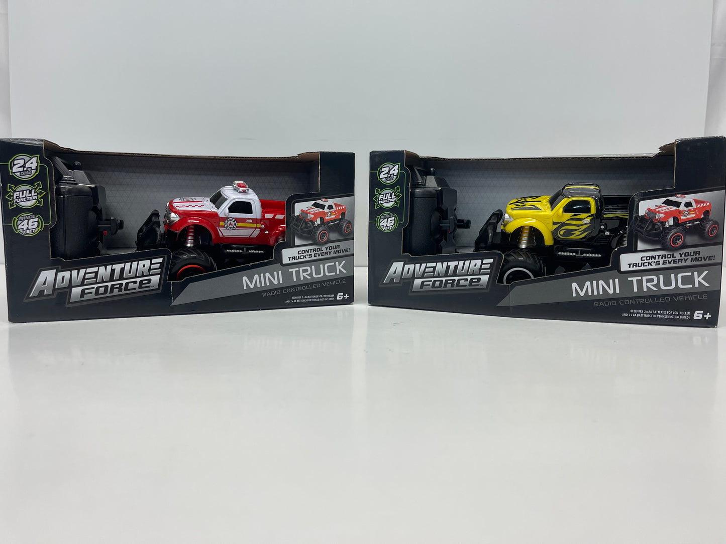 Adventure Force Mini Fire Truck & Yellow/blk TRUCK SET