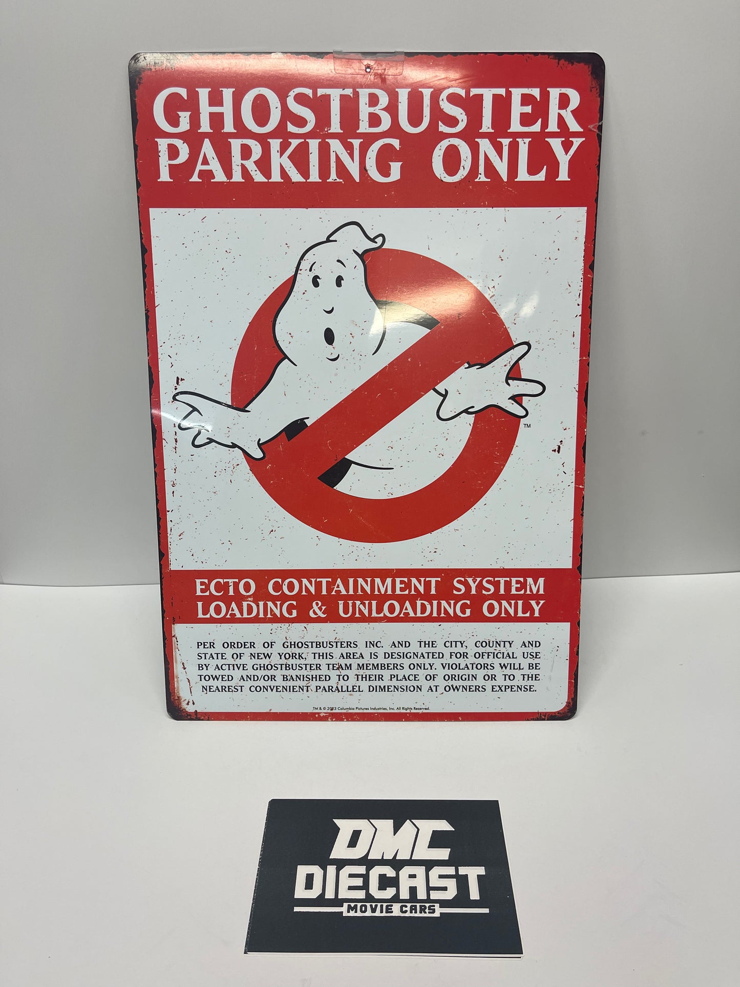 Ecto 1 One Parking Sign 18 x 12 Inch