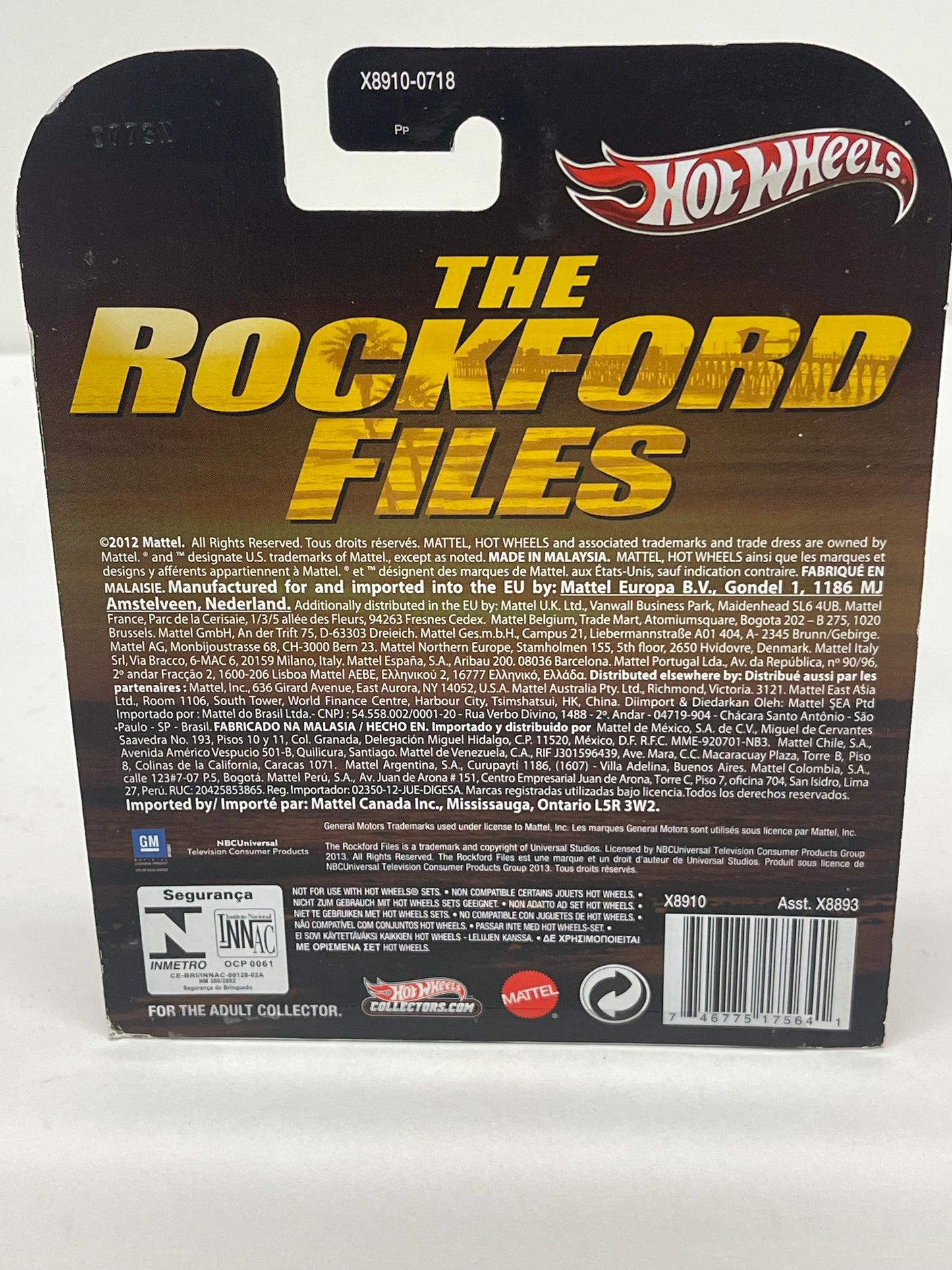 Hot Wheels Retro Entertainment The Rockford Files Hot Bird 1:64 Real Riders 2012