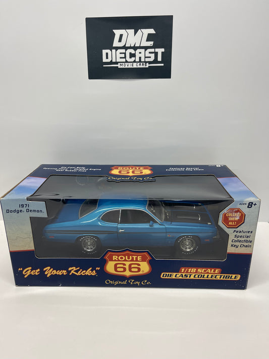 1971 Dodge Demon 1:18 Scale Model Car by: Route 66 w/ Key Chain