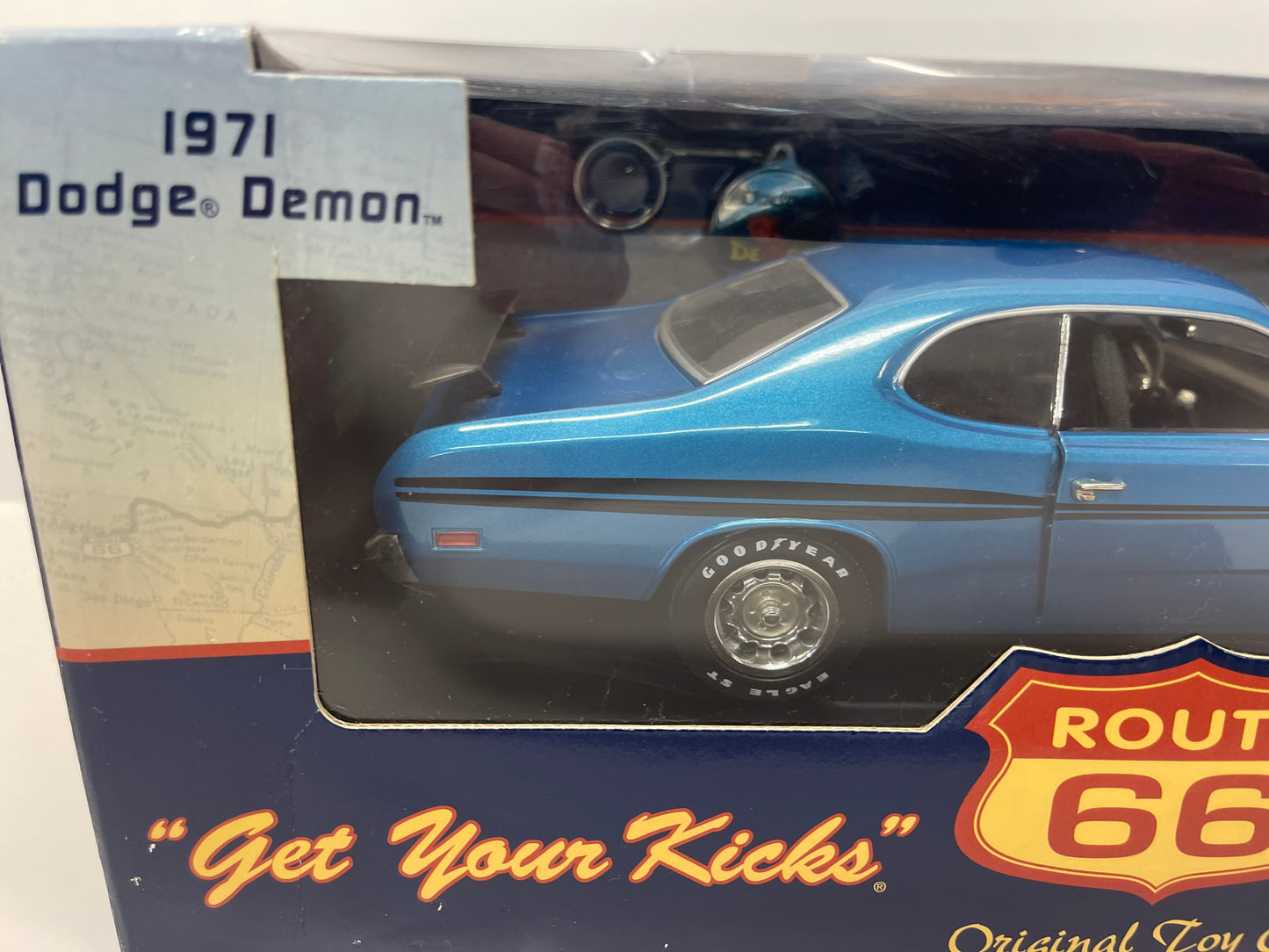 1971 Dodge Demon 1:18 Scale Model Car by: Route 66 w/ Key Chain