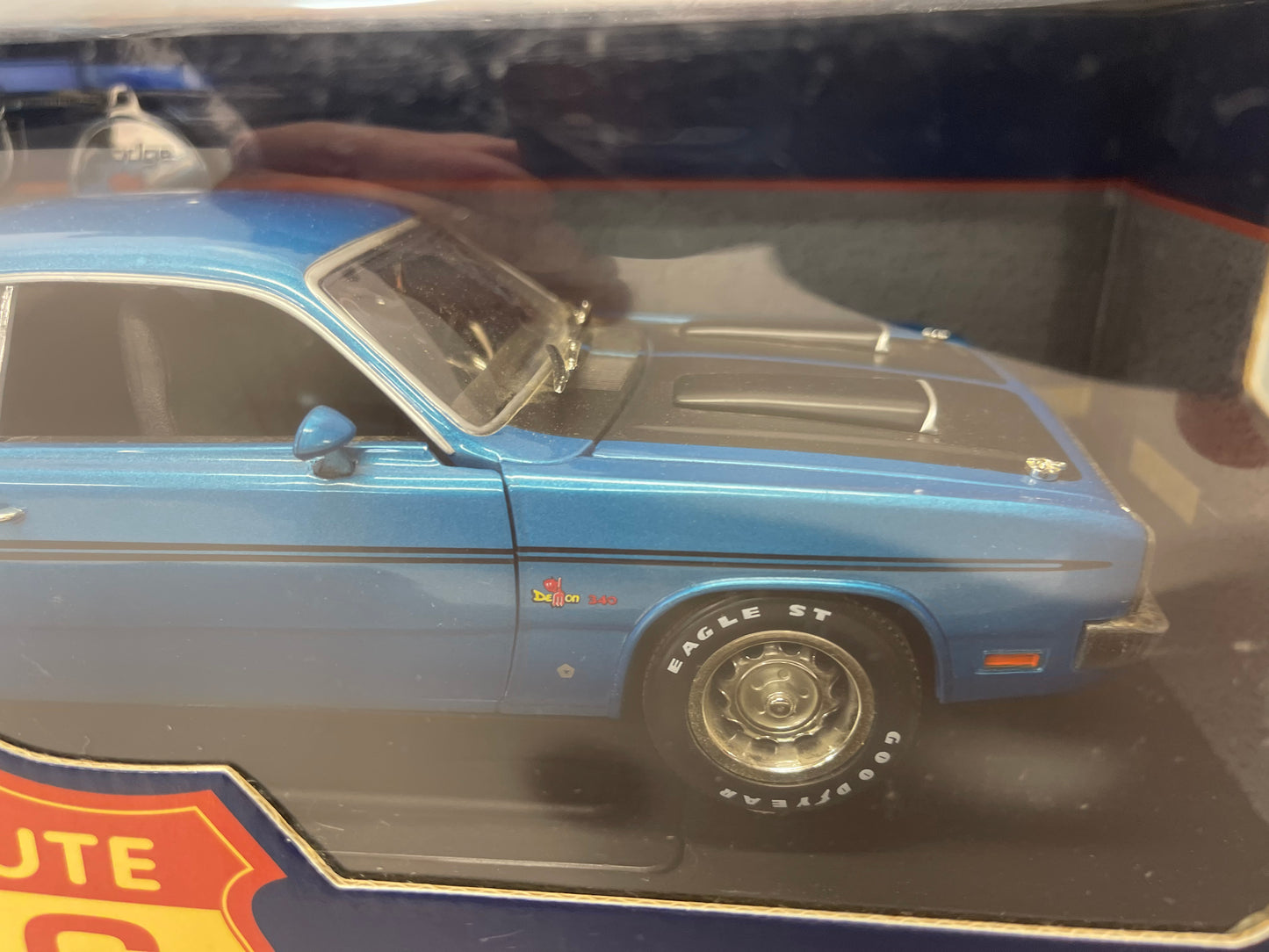 1971 Dodge Demon 1:18 Scale Model Car by: Route 66 w/ Key Chain