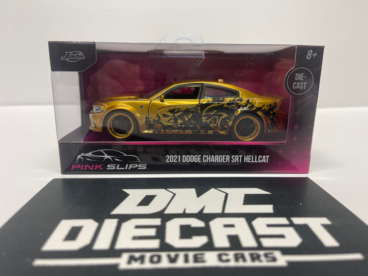 2021 DODGE CHARGER SRT HELLCAT by: Pink Slips JADA 1:32 scale