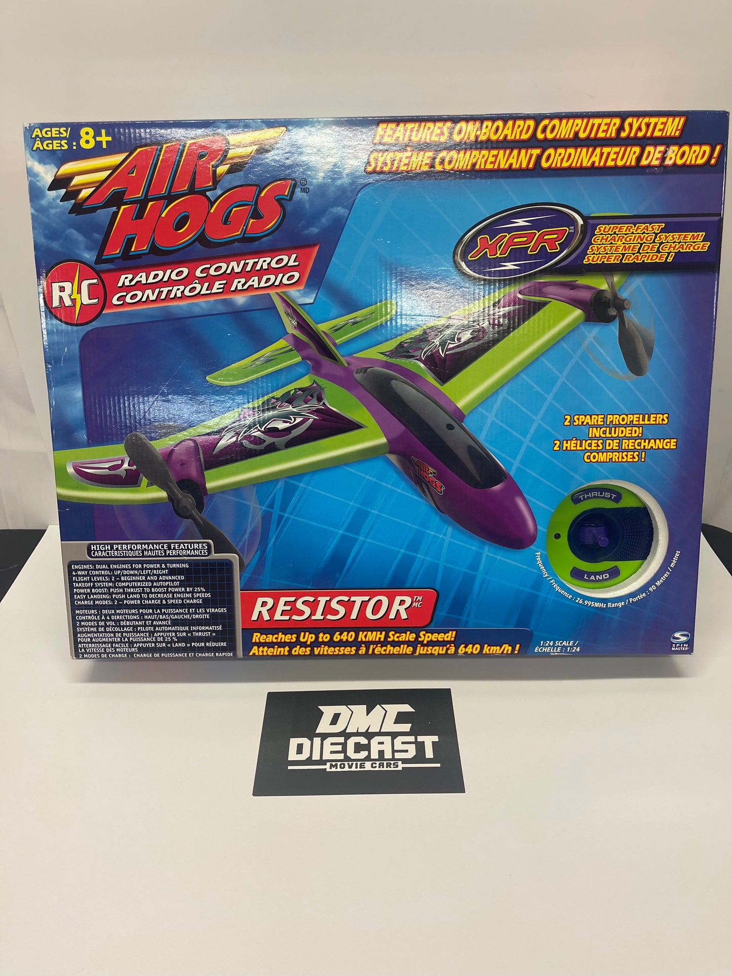 Air Hogs R/C RADIO CONTROL XPR Resistor Plane 1:24 Scale Fast Charging