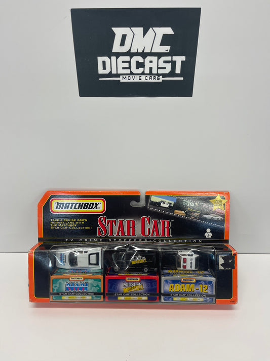 Matchbox Star Car Diecast Car Set TV Crime Stoppers Collection of 3 cars