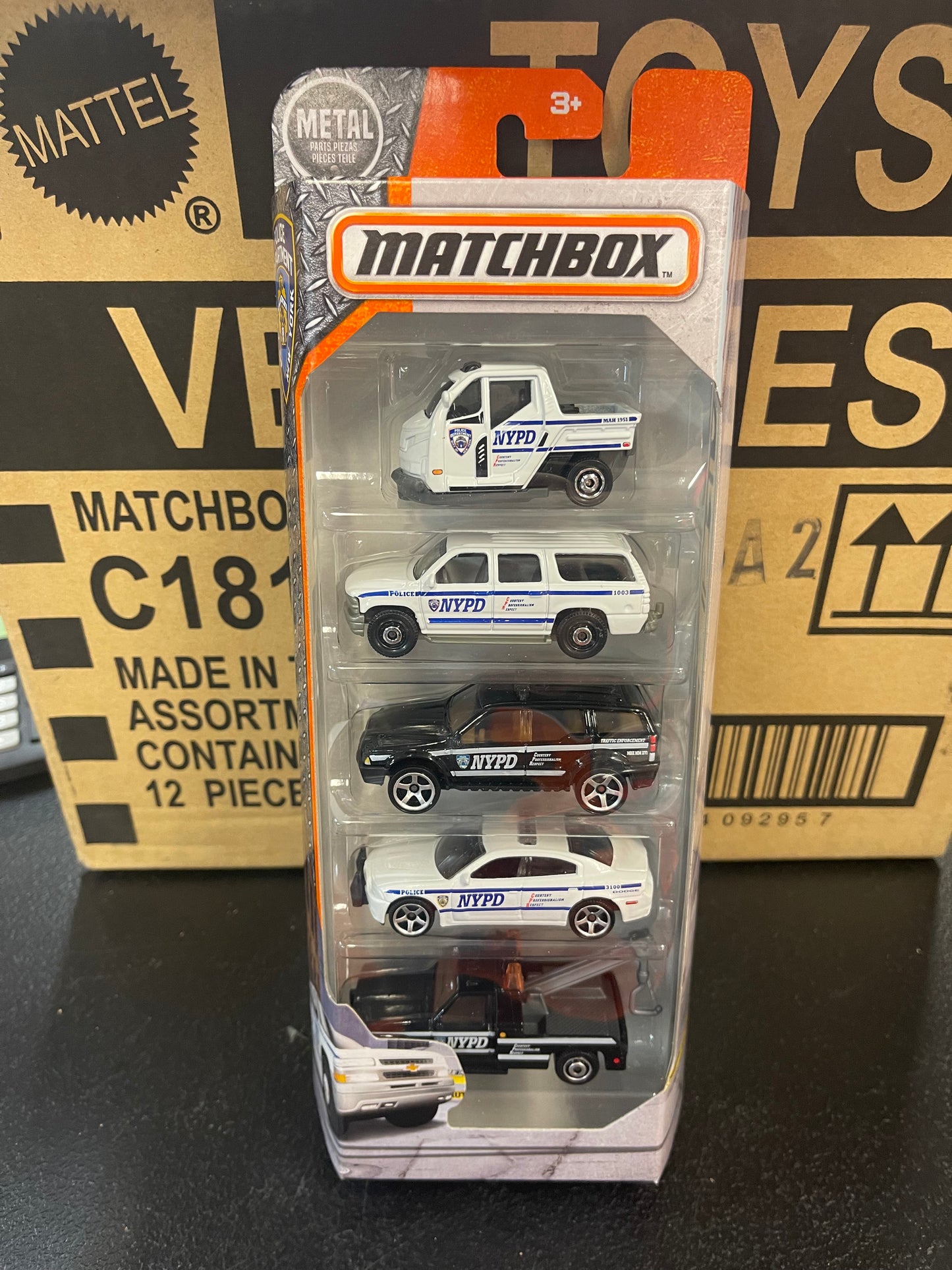 MATCHBOX 5-PACK NEW FROM (2016)