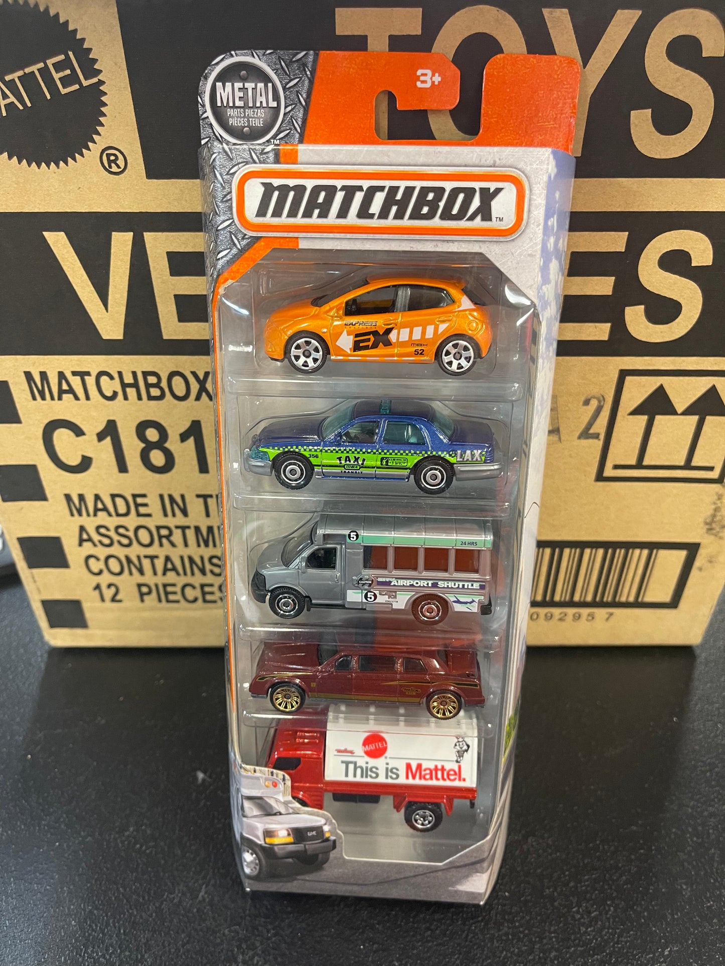 MATCHBOX 5-PACK NEW FROM (2016)