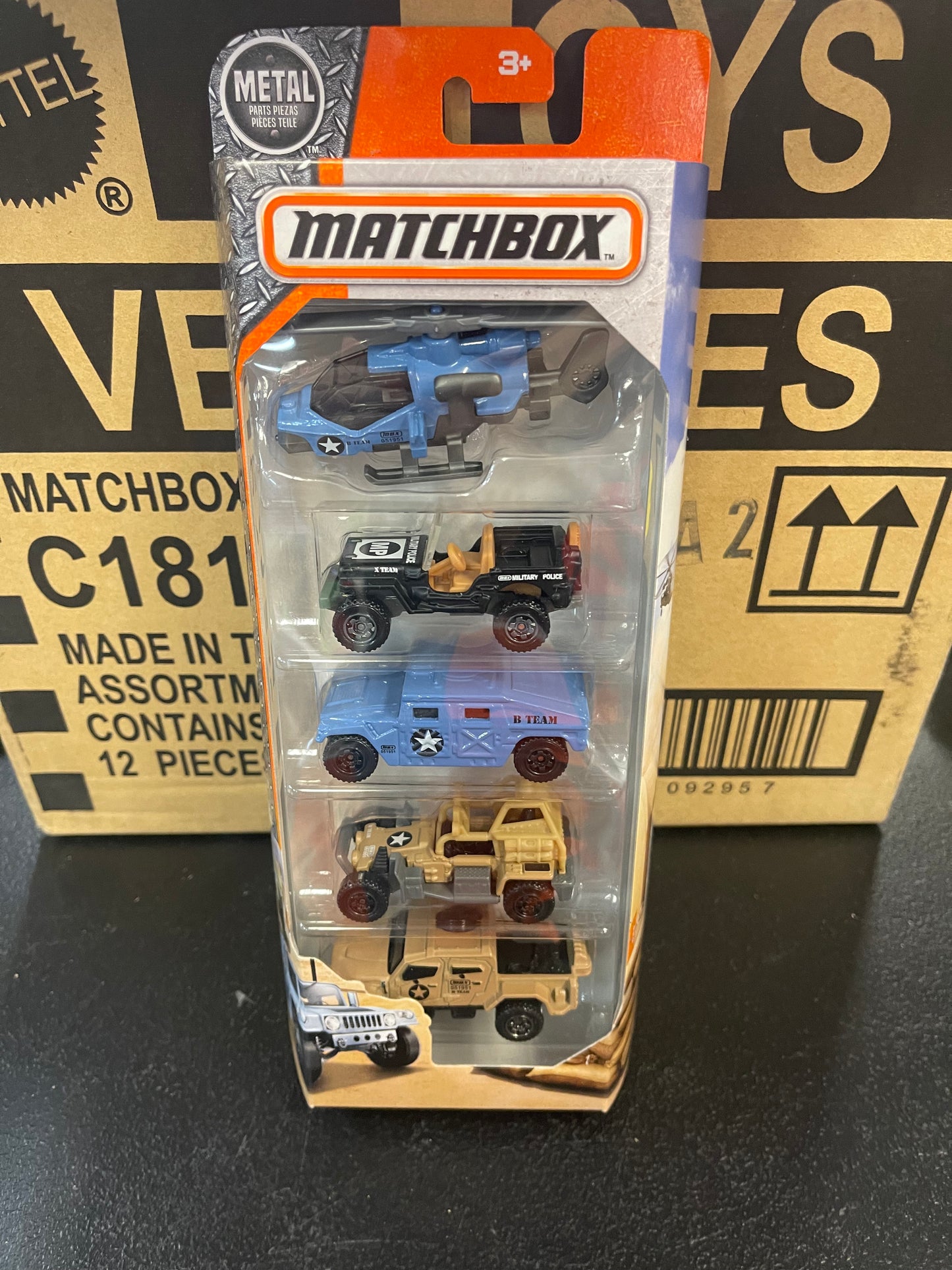 MATCHBOX 5-PACK NEW FROM (2016)