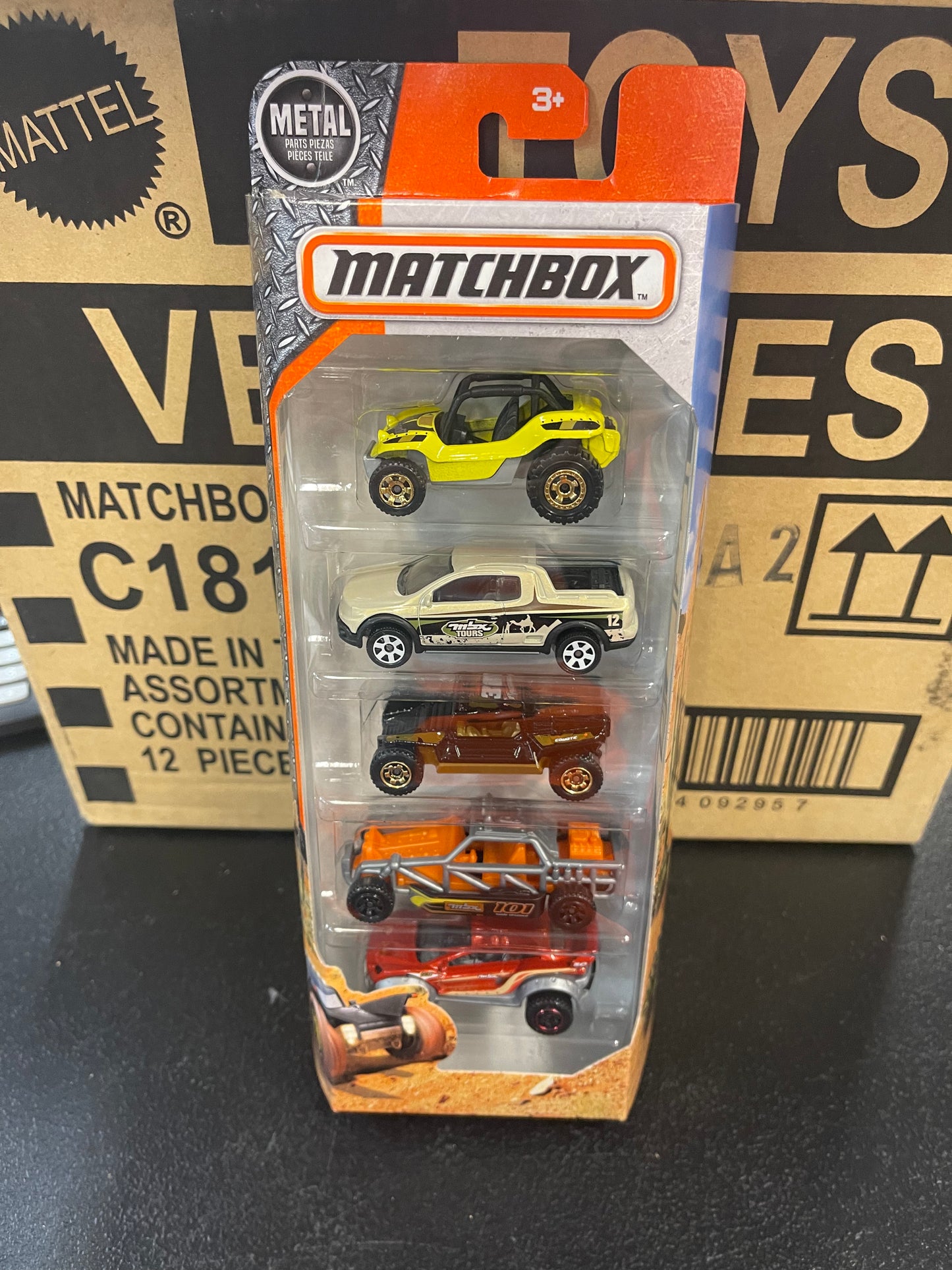 MATCHBOX 5-PACK NEW FROM (2016)