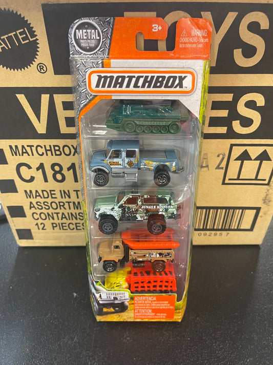 MATCHBOX 5-PACK NEW FROM (2016)