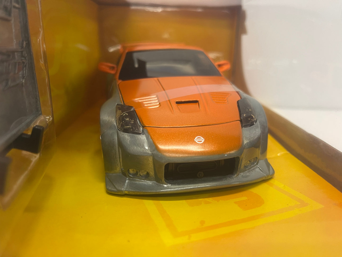 JADA 20TH ANNIVERSARY 2003 NISSAN 350Z 1/24 RAW METAL & ORANGE