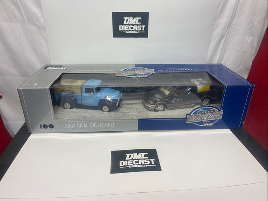 IDEAL Ford 1956 F-100 PICK UP & 2003 FORD F-150 KING RANCH NIB DIE CAST 1:18