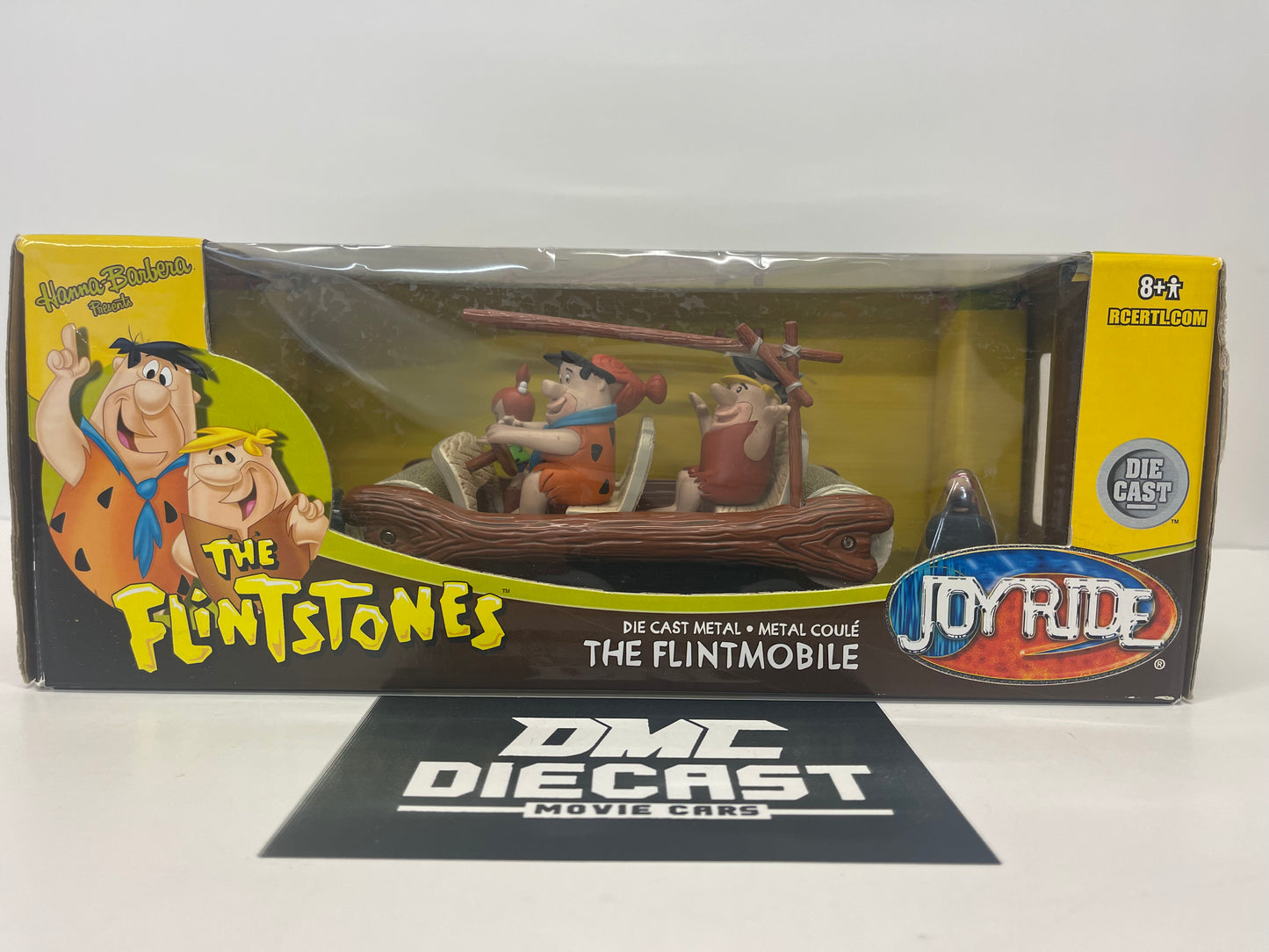 The Flintstones -The Flintmobile, ERTL Joyride, 1/18, With Figures