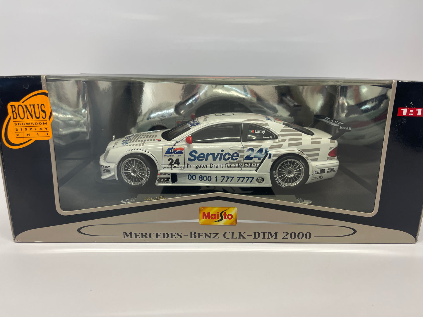 1/18 MAISTO GT RACING 2000 MERCEDES-BENZ CLK-DTM V2