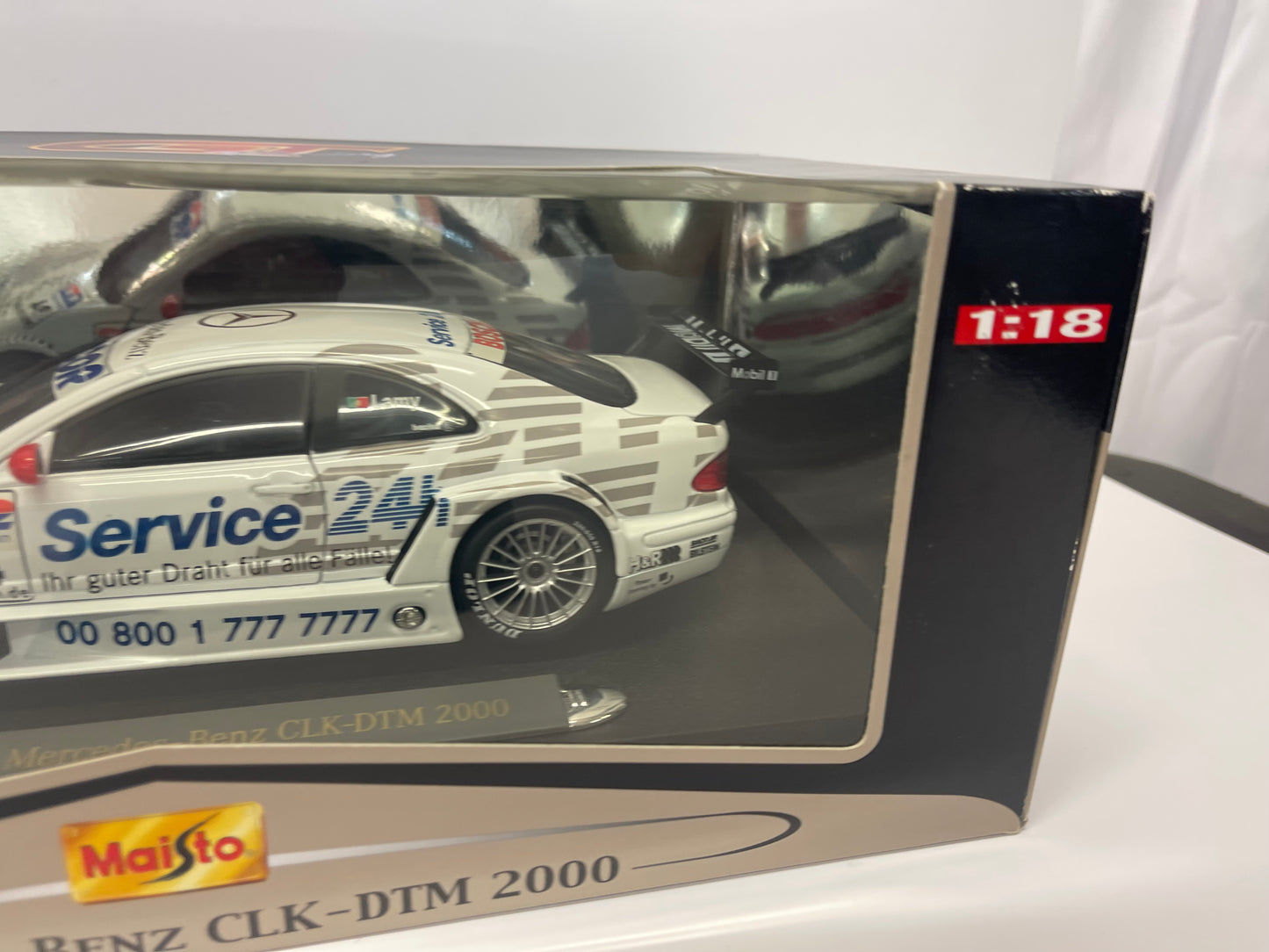 1/18 MAISTO GT RACING 2000 MERCEDES-BENZ CLK-DTM V2