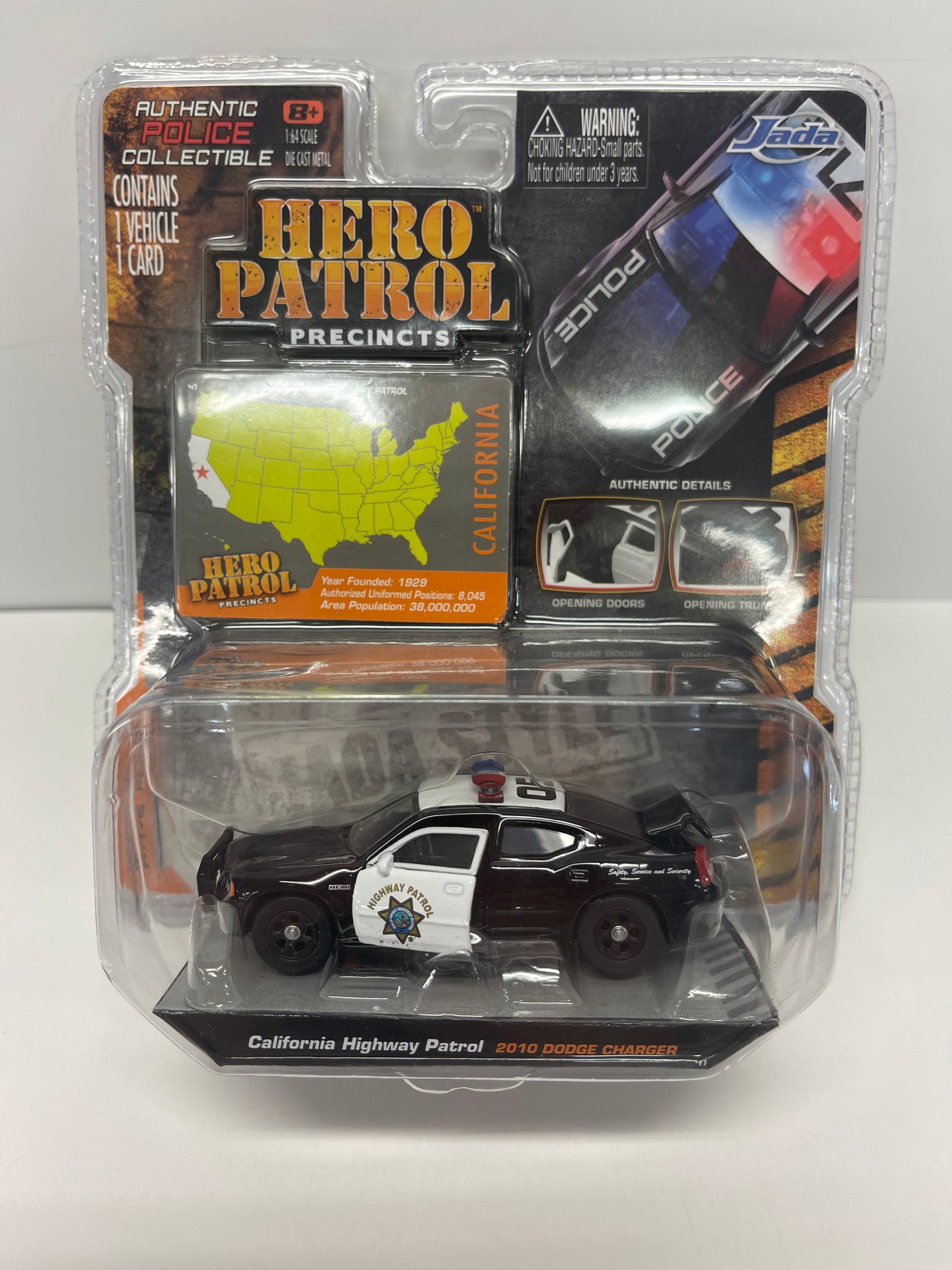 JADA HERO PATROL 1/64 CALIFORNIA HIGHWAY PATROL 2010 CHARGER