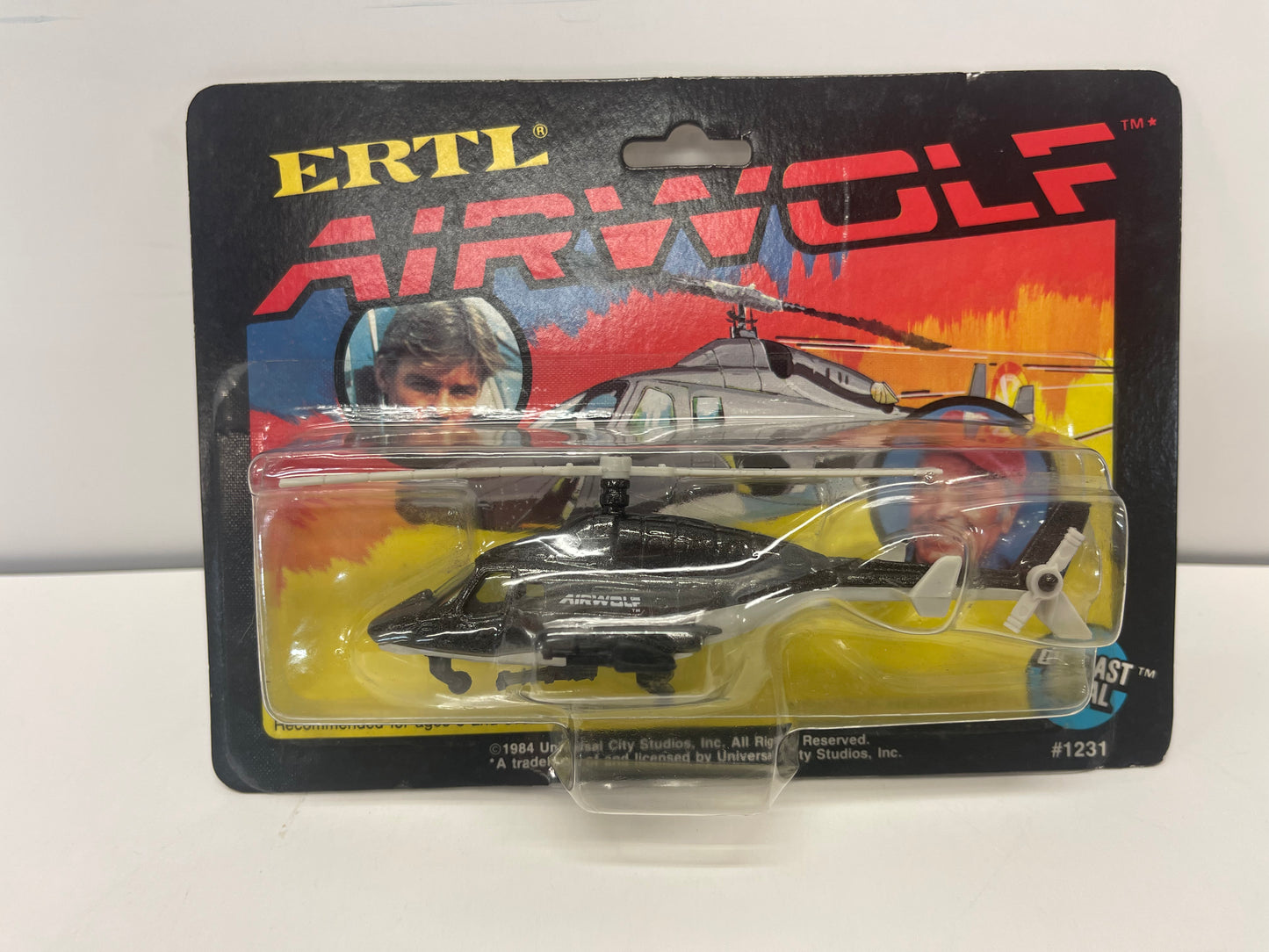 Vintage Sealed 1984 Ertl 1:64 Diecast AIRWOLF Helicopter NEW