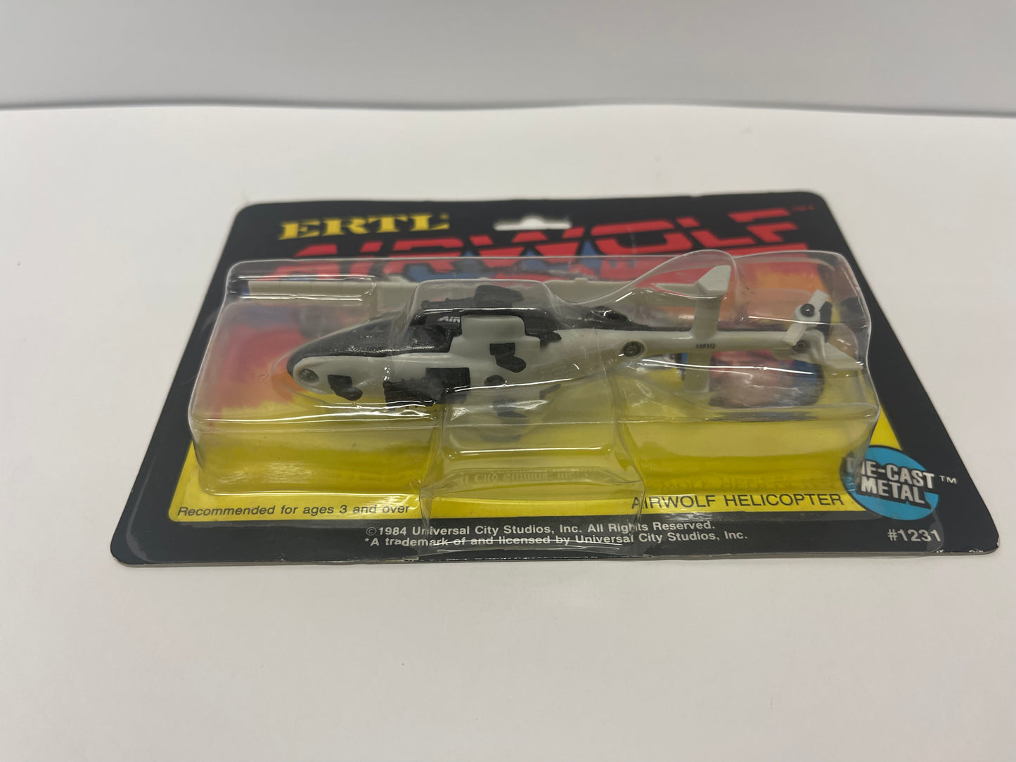 Vintage Sealed 1984 Ertl 1:64 Diecast AIRWOLF Helicopter NEW