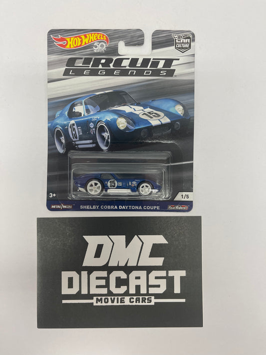 1/64 HOT WHEELS REAL RIDERS CURCUIT LEGENDS SHELBY COBRA DAYTONA COUPE #15 1/5