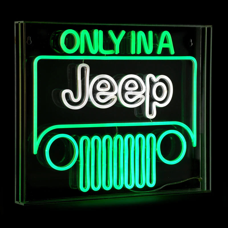 ACRYLIC LED JEEP SIGN 20X16