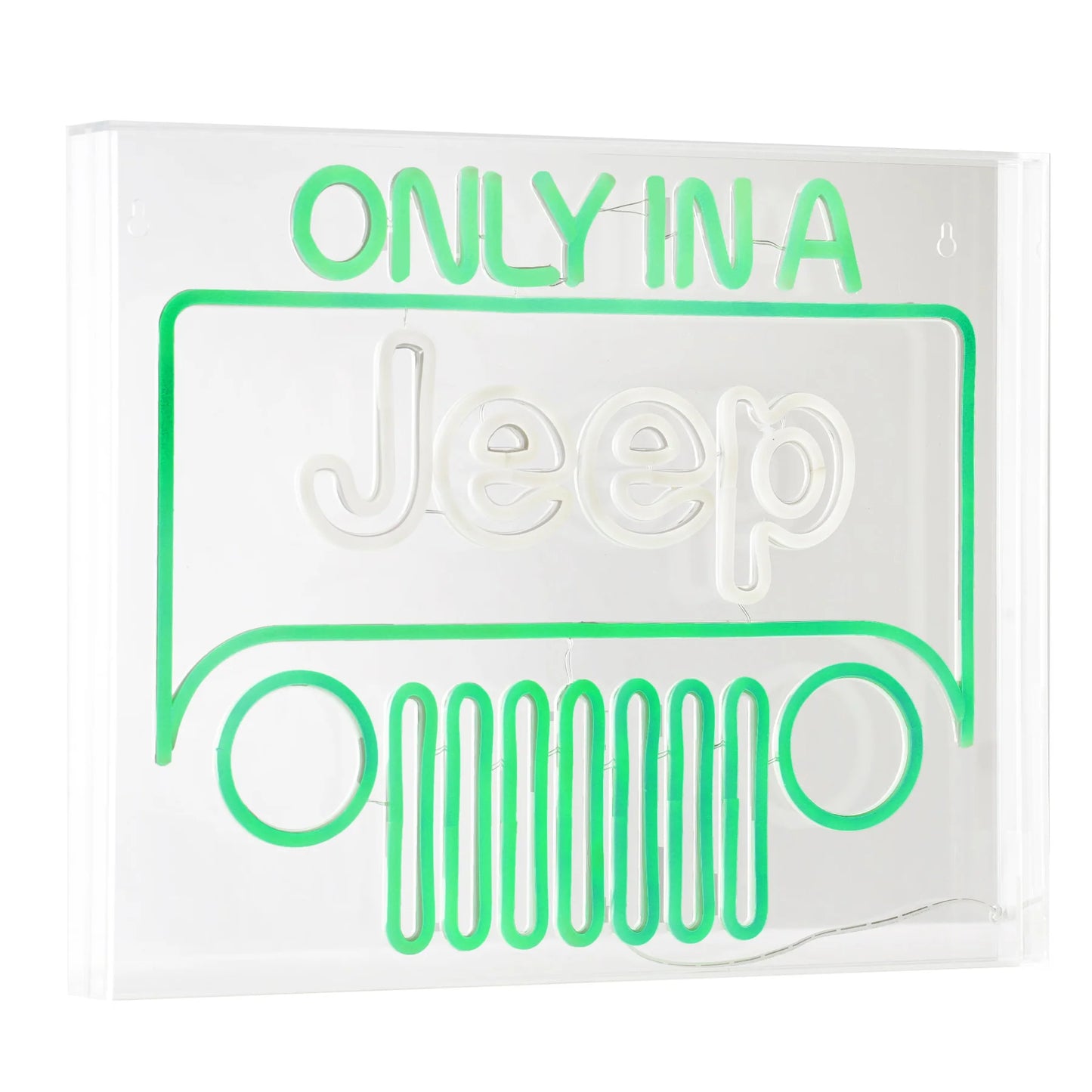 ACRYLIC LED JEEP SIGN 20X16