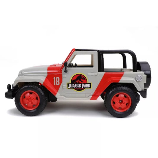 Jada Toys Hollywood Rides RC Jurassic Park Jeep Wrangler - 1:16 Scale