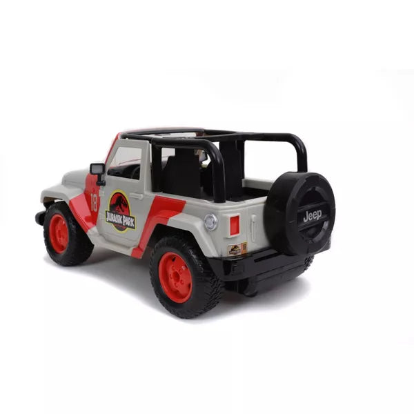 Jada Toys Hollywood Rides RC Jurassic Park Jeep Wrangler - 1:16 Scale