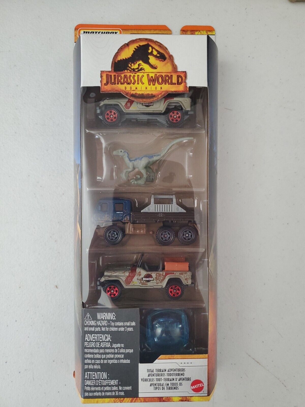 Matchbox Jurassic World Dominion 5 Pack Total Terrain Adventurers