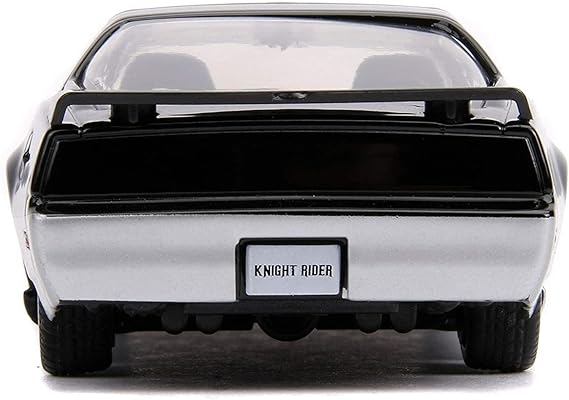 K.A.R.R. Black and Silver "Knight Rider" (1982) TV Series "Hollywood Rides" Series 1/32 Diecast Model Car by Jada