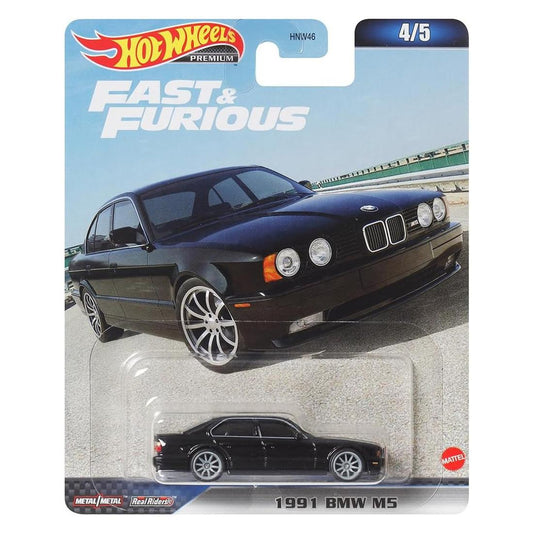 Hot Wheels Premium Fast & Furious 1991 BMW M5 1:64 Scale Die-cast Vehicle (2023 Mix 4 #4/5)