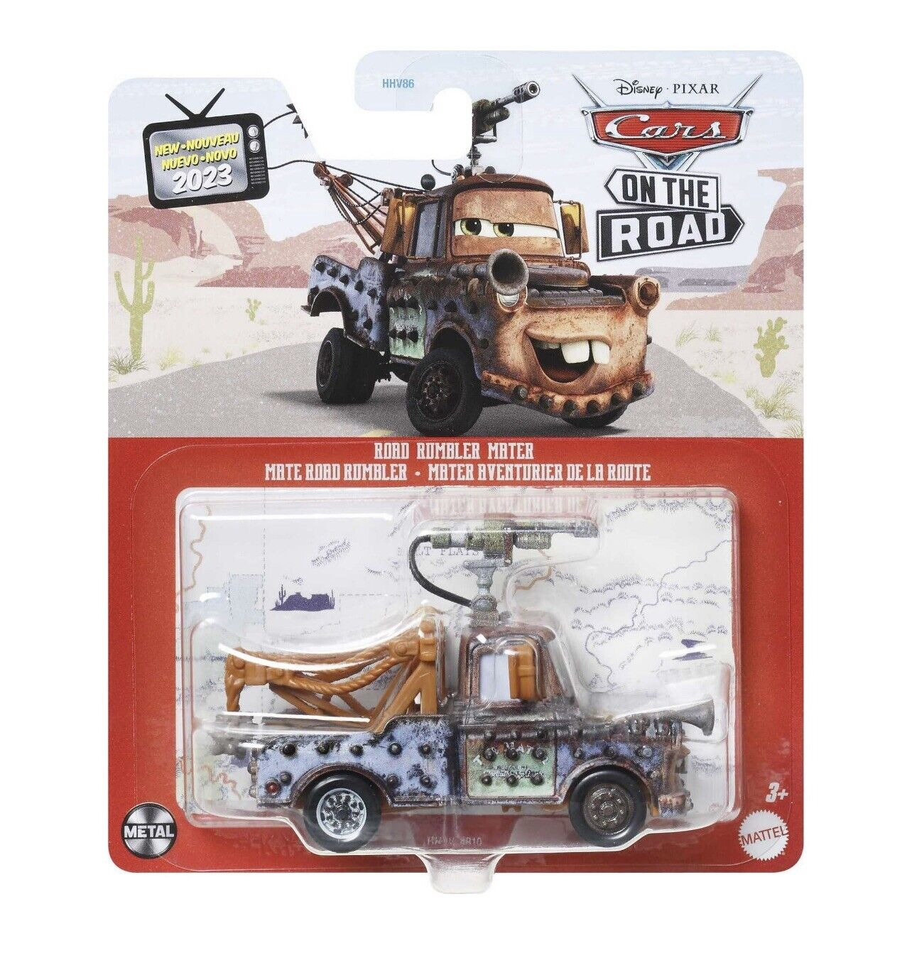 New 2023 Disney Pixar Cars On The Road Road Rumbler Mater