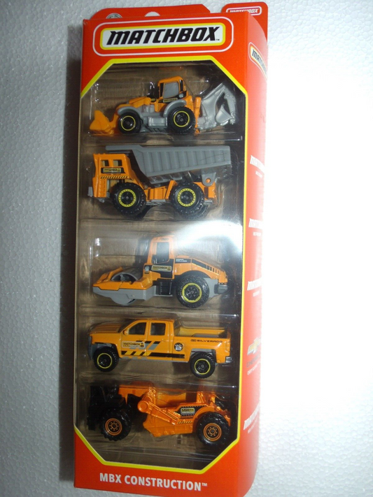 Matchbox 2023 MBX Construction 5 Pack NEW