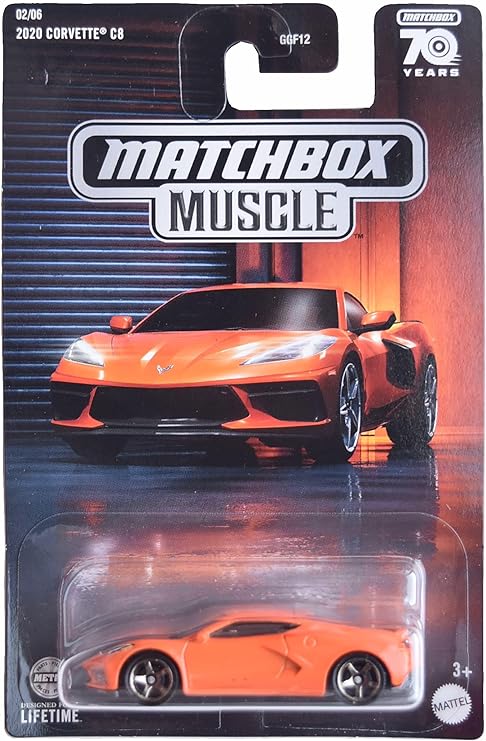 Matchbox 2020 Corvette C8, Orange 2/6