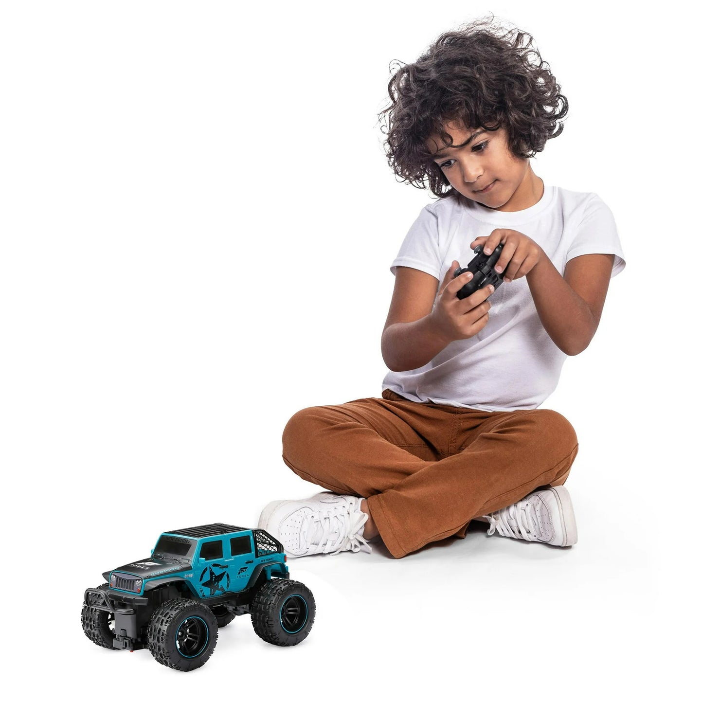 New Bright (1:16) Forza Jeep Wrangler Battery Radio Control Teal Truck