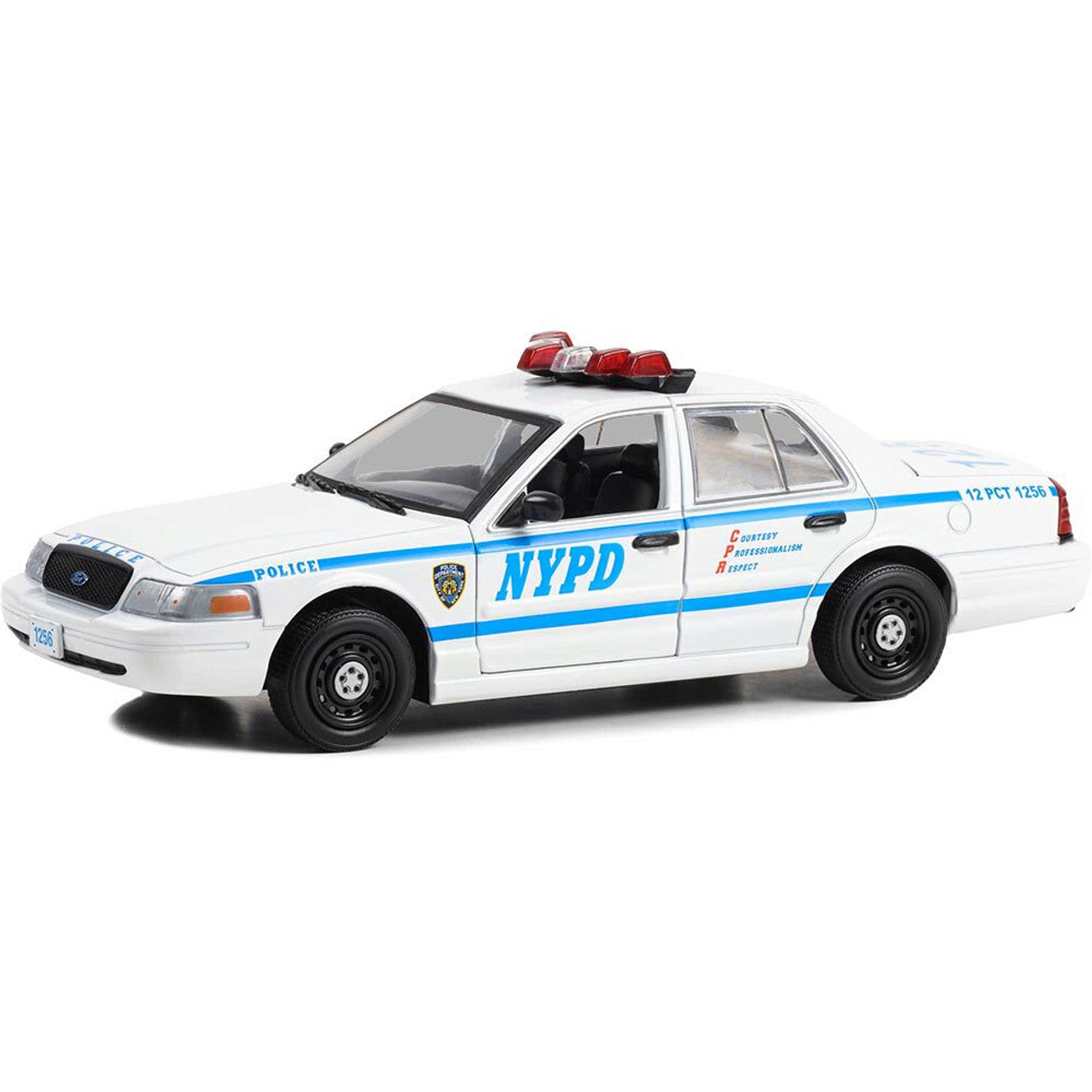 2003 Ford Crown Victoria Police Interceptor New York City Police Dept. (NYPD) - Quantico 1:24 Scale Diecast Model Car by Greenlight