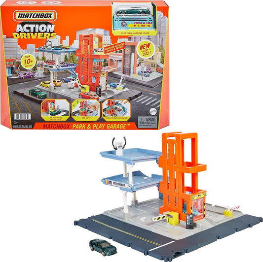 Matchbox Action Drivers Park & Play Garage Playset