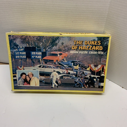 THE DUKES OF HAZZARD GENERAL LEE DODGE CHARGE JUMPING STUNT PUZZLE BOXED