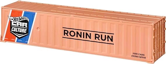 Hot Wheels Ronin Run Container Set, 5 1:64 Scale Premium Cars in Collectible Container