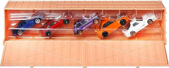 Hot Wheels Ronin Run Container Set, 5 1:64 Scale Premium Cars in Collectible Container