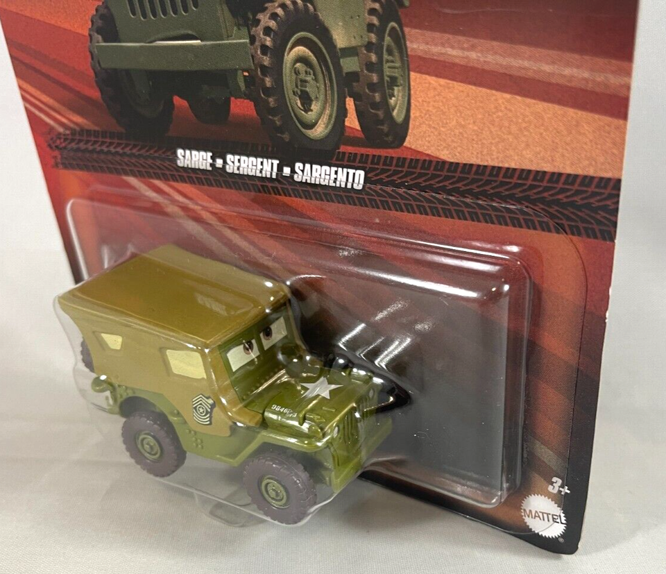 Disney Pixar Cars Sarge Metal Series Diecast New 2022 1:55 Scale