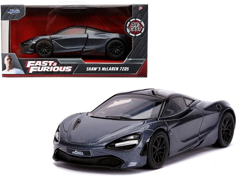 Shaws McLaren 720S RHD Right Hand Drive Metallic Gray Fast & Furious 1/32 Jada